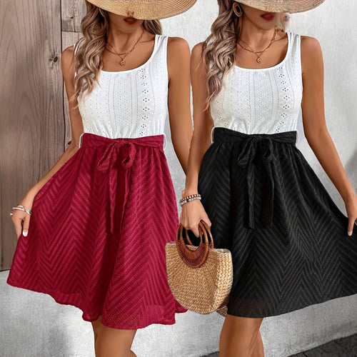 Dame Smart Sommer Midi-Nederdel Stilla