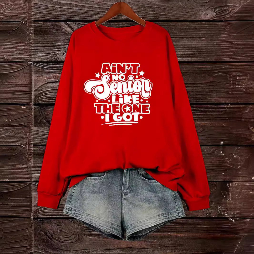 Kvinders sweatshirts med afslappet slogan-design Stilla