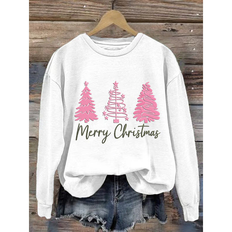 Kvinder komfortabel jul sweatshirt med festlig print Skovae