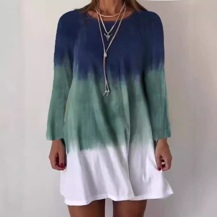 Dame fritidskjole i Dip-Dye design Stilla