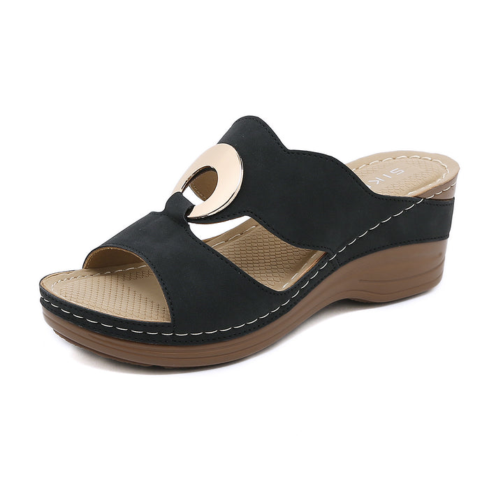 Dame Komfortable Wedge Sandaler Stilla