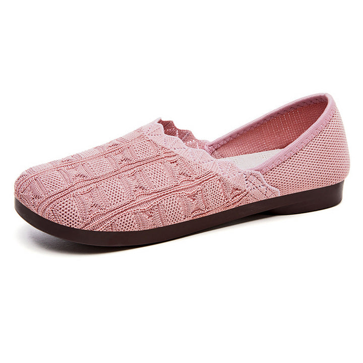 Femme Slip-On Komfort Vandresko med fleksibelt strik-overmateriale Stilla