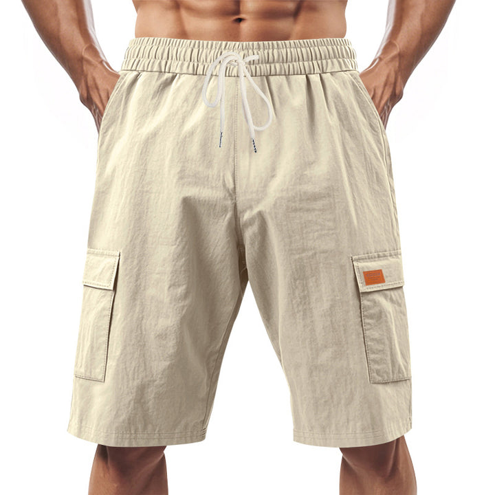 Herrer praktiske Cargo-Shorts med elastisk talje og sidelommer Stilla