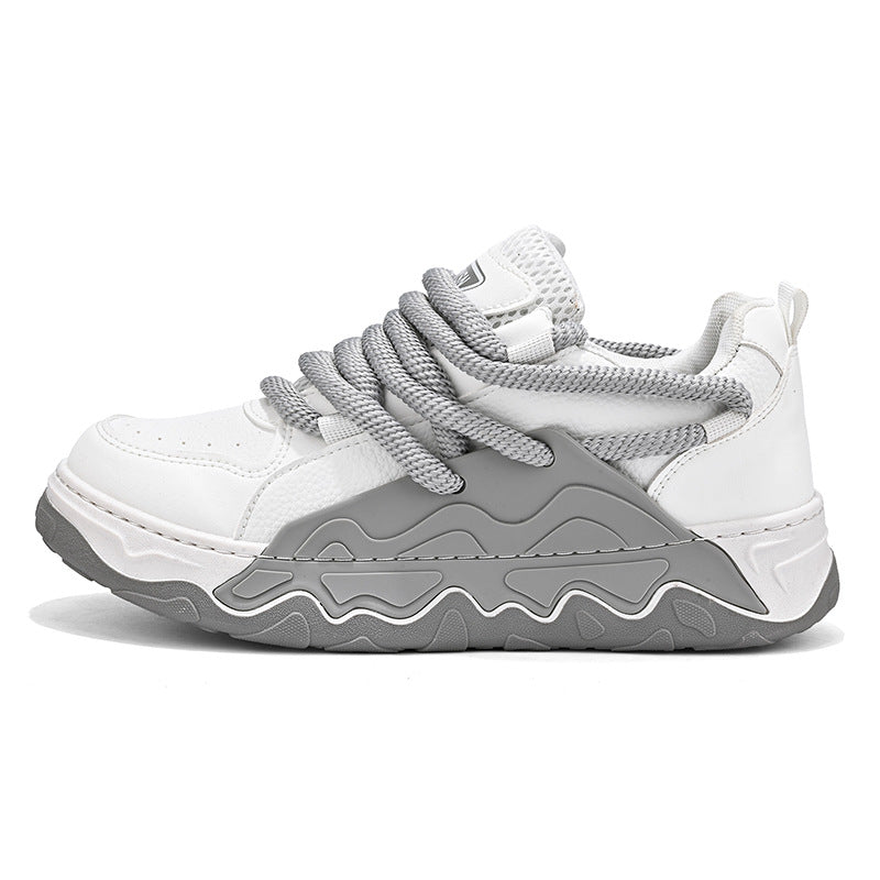 Femme Dual-Tone Chunky Sneakers med Texturerede Sål Stilla