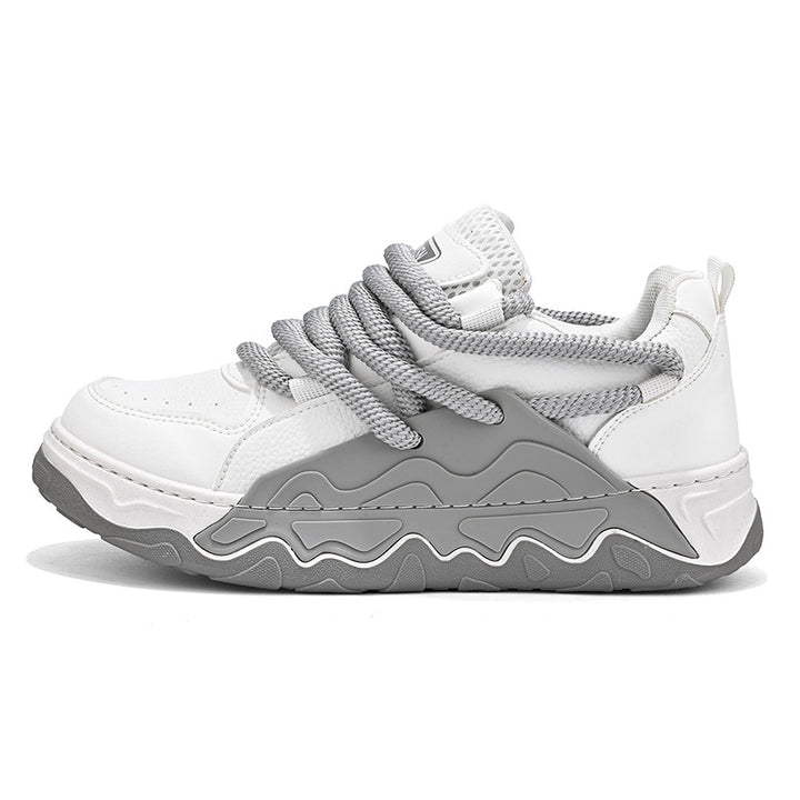 Femme Dual-Tone Chunky Sneakers med Texturerede Sål Stilla