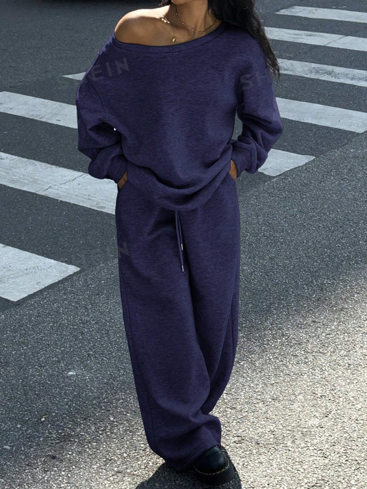 Dame komfortable oversized sweats og casual sweater Skovae