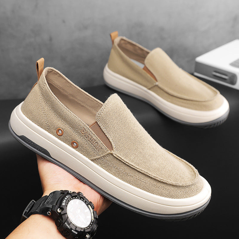 Dame Casual Slip-On Sneakers med åndbart tekstilovermateriale Stilla
