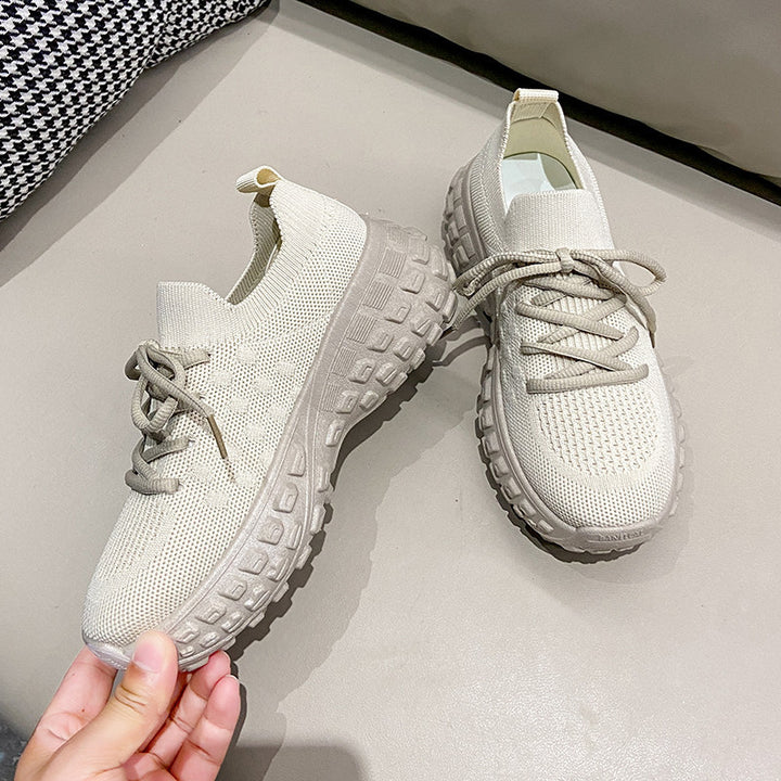 Kvinder Sporty Strik-Sneakers med fleksibel sål og optimal dæmpning Stilla