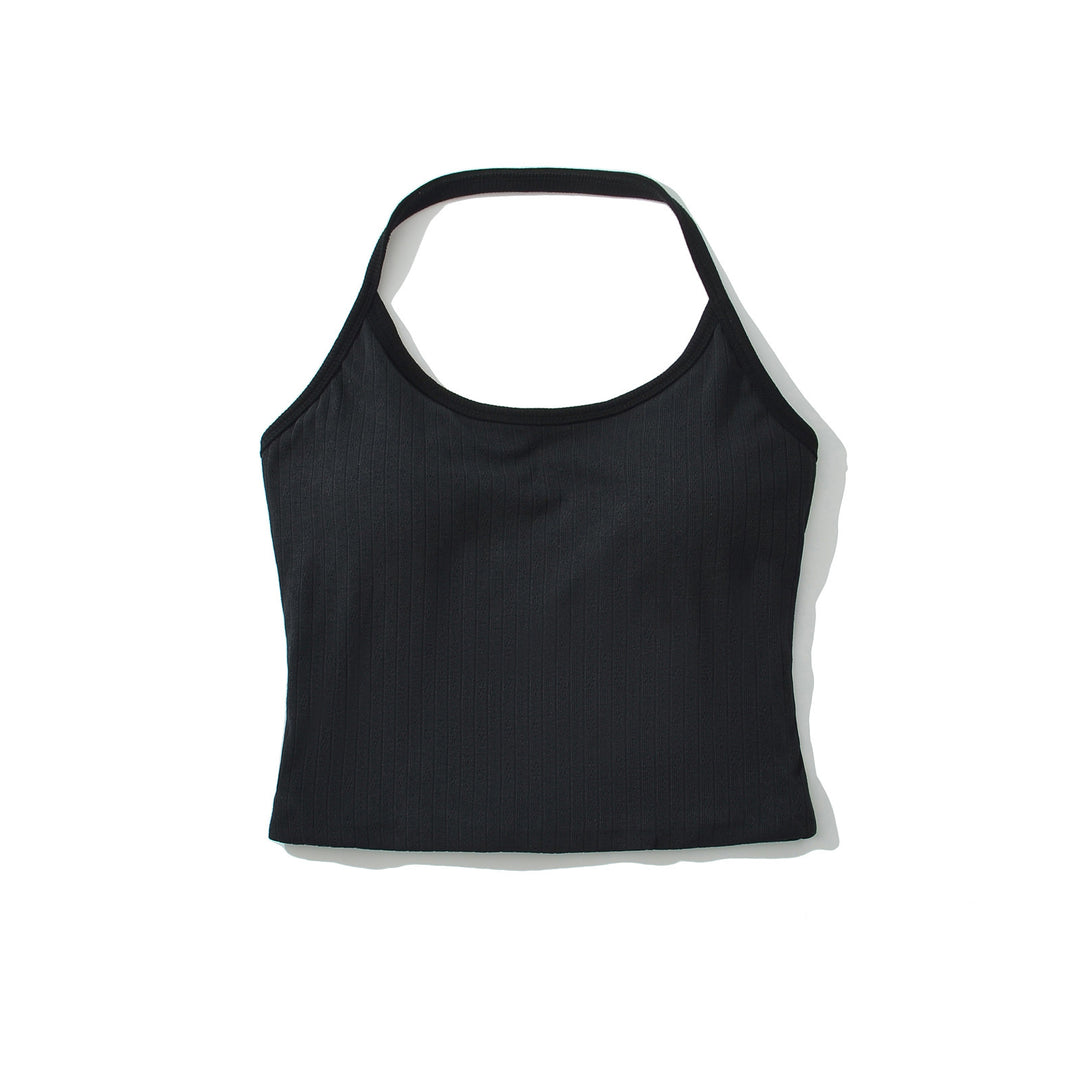 Dame Sporty Tanktop med fin ribstruktur og racerback-design Stilla