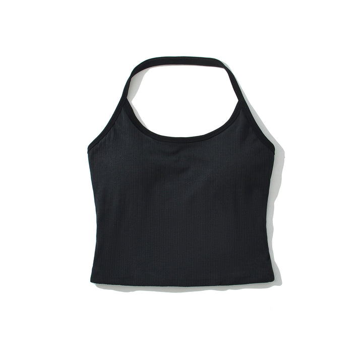 Dame Sporty Tanktop med fin ribstruktur og racerback-design Stilla