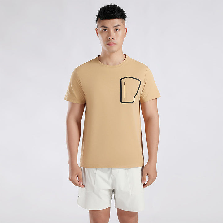 Herrer Funktions-T-shirt med praktisk sidelomme Stilla