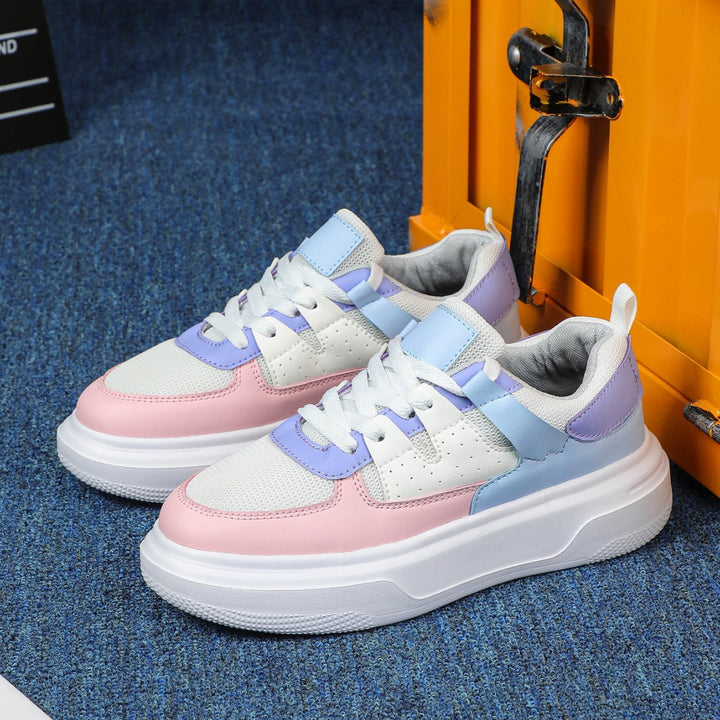 Dame snørebånd-sneakers med åndbart overmateriale og skridsikker sål Stilla