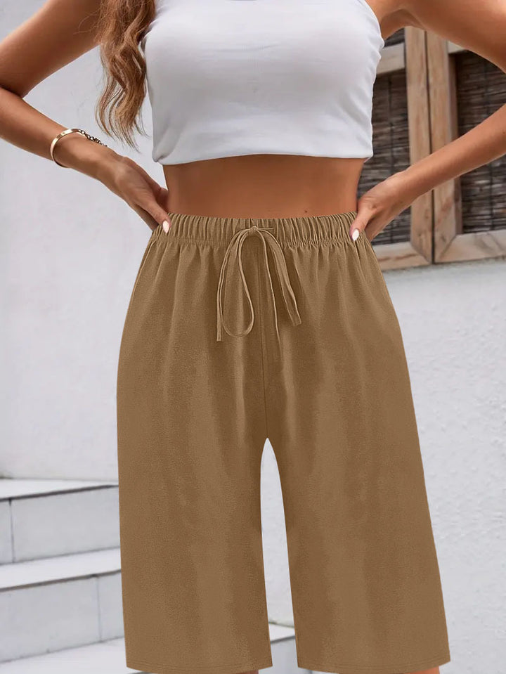 Dame Relaxed Fit Komfort Stretch Bermuda Shorts Stilla