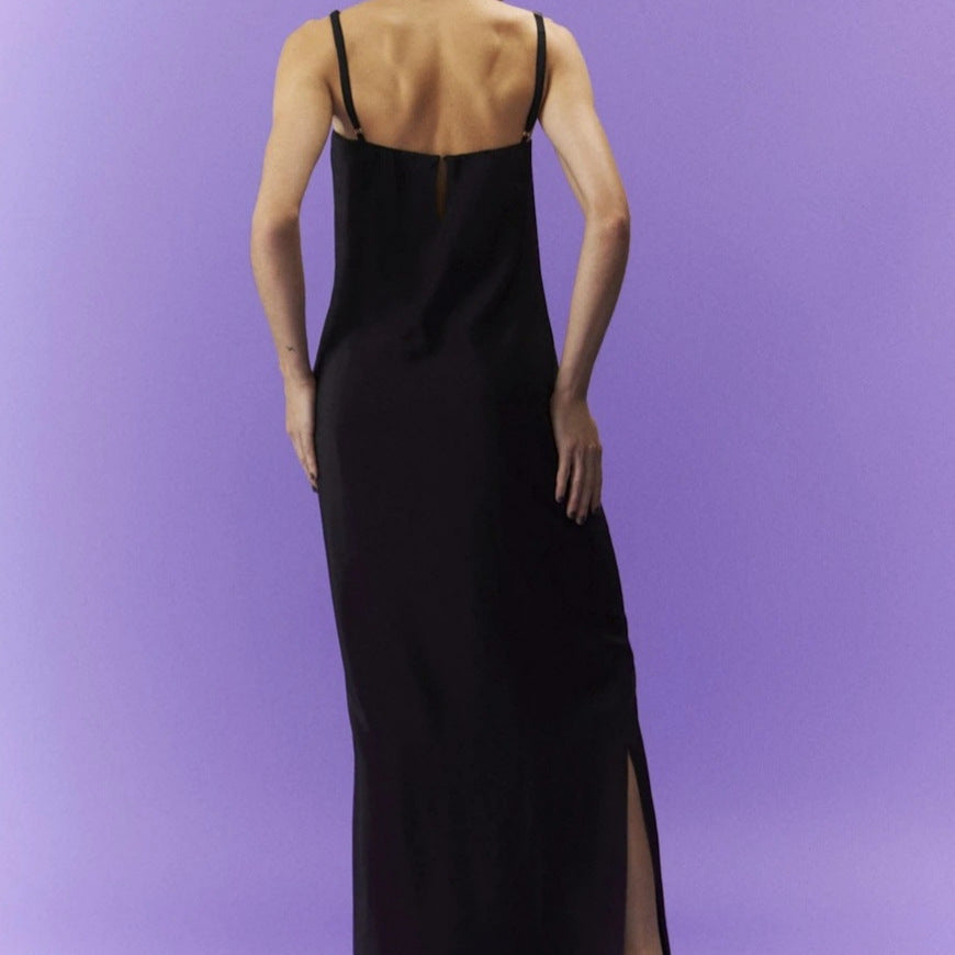 Femme Minimalist Floral Maxi Kjole Stilla