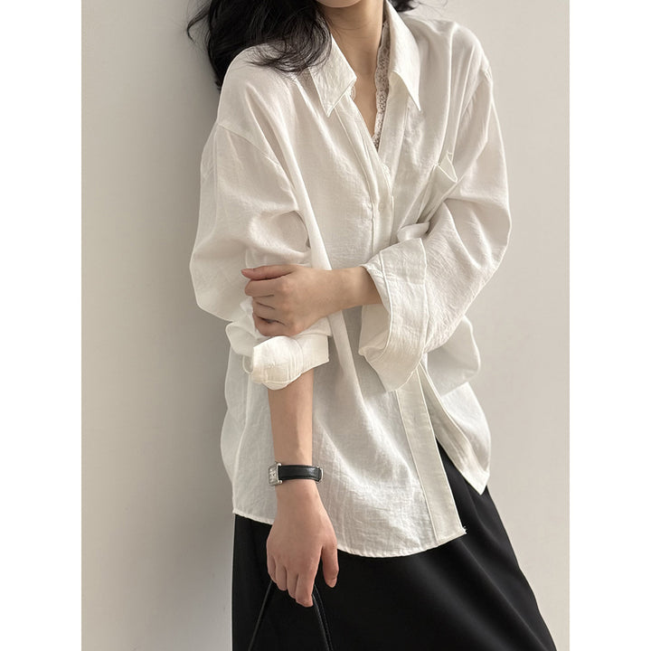 Dame Oversize Skjorte med afslappet snit Stilla