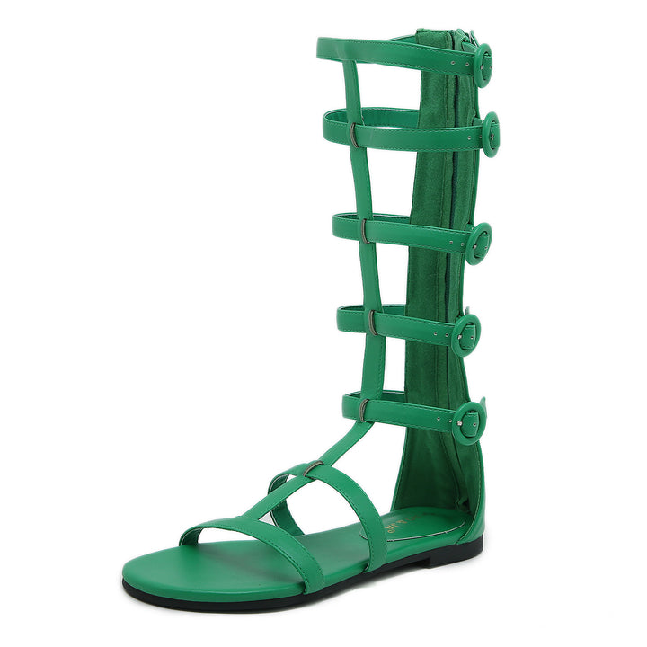 Dame gladiator sandaler med elegant remdesign og moderigtigt stribemønster Stilla