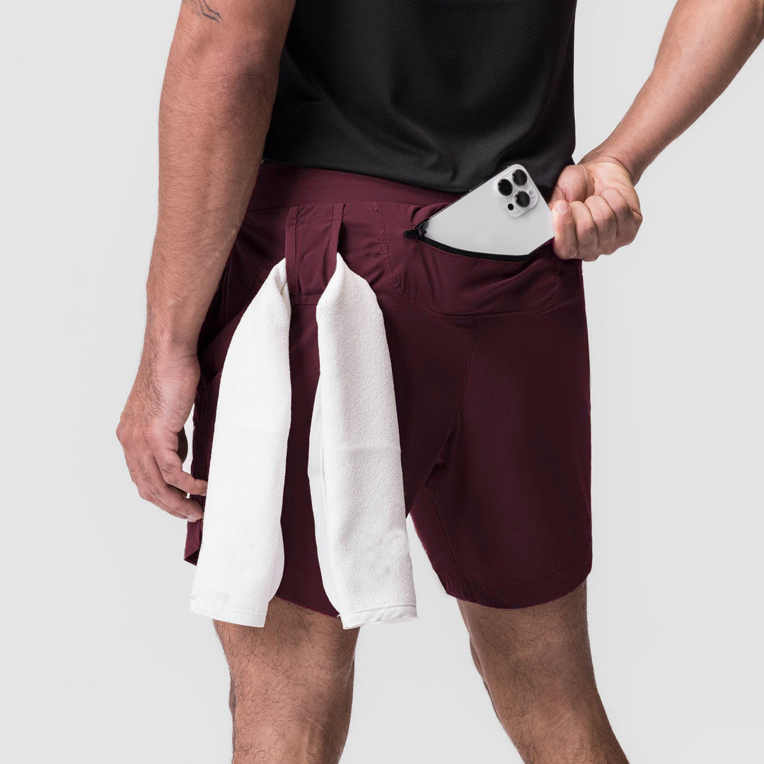 Herre multifunktionelle sportshorts med praktisk lomme-design Stilla