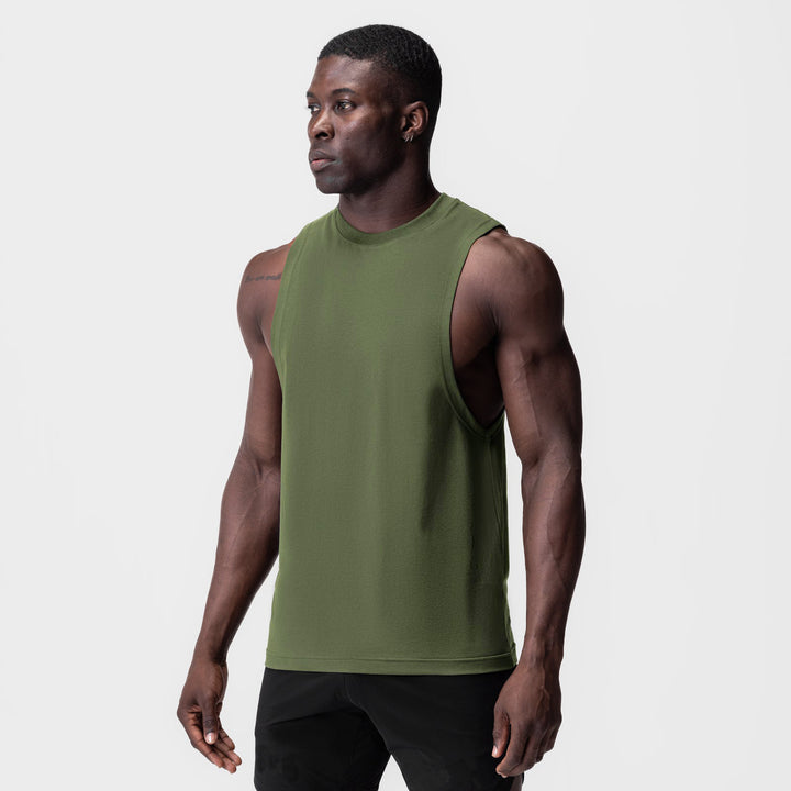 Herrer Sporty Muskelshirt med bred armhul Stilla