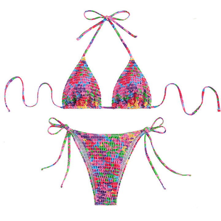 Damer Farverig Triangle-Bikini Skovae