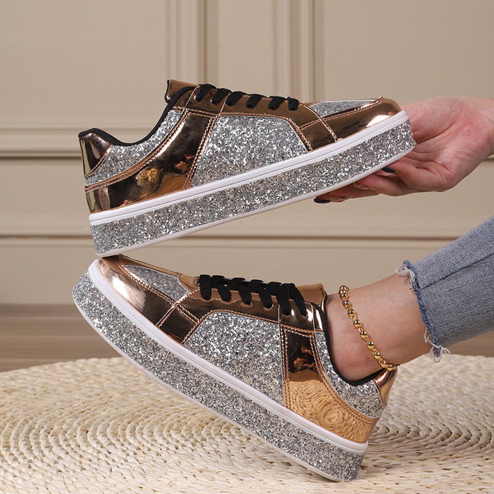 Dame Glitrende Lifestyle Sneakers Stilla