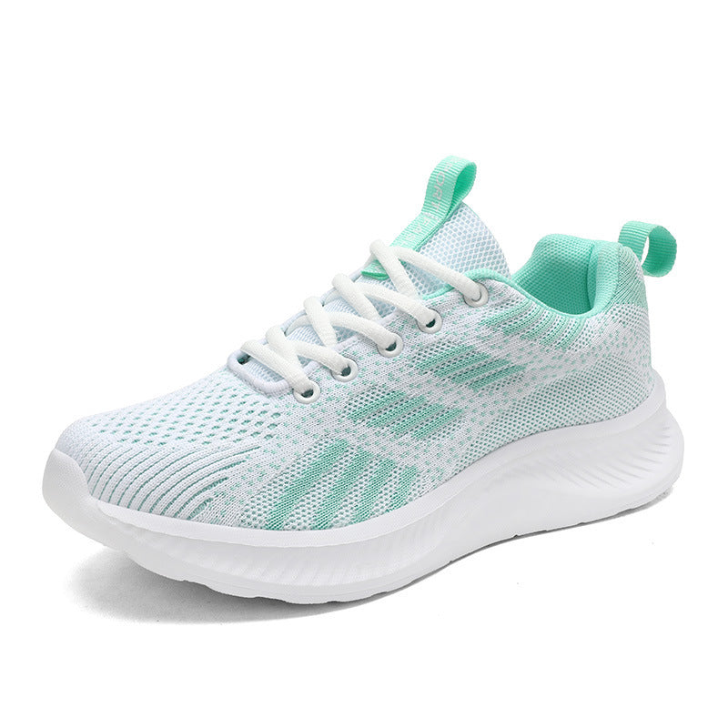 Dame nan ultralet strik-fritids sneakers med ergonomisk dæmpningskerne sål og trækstrop Skovae