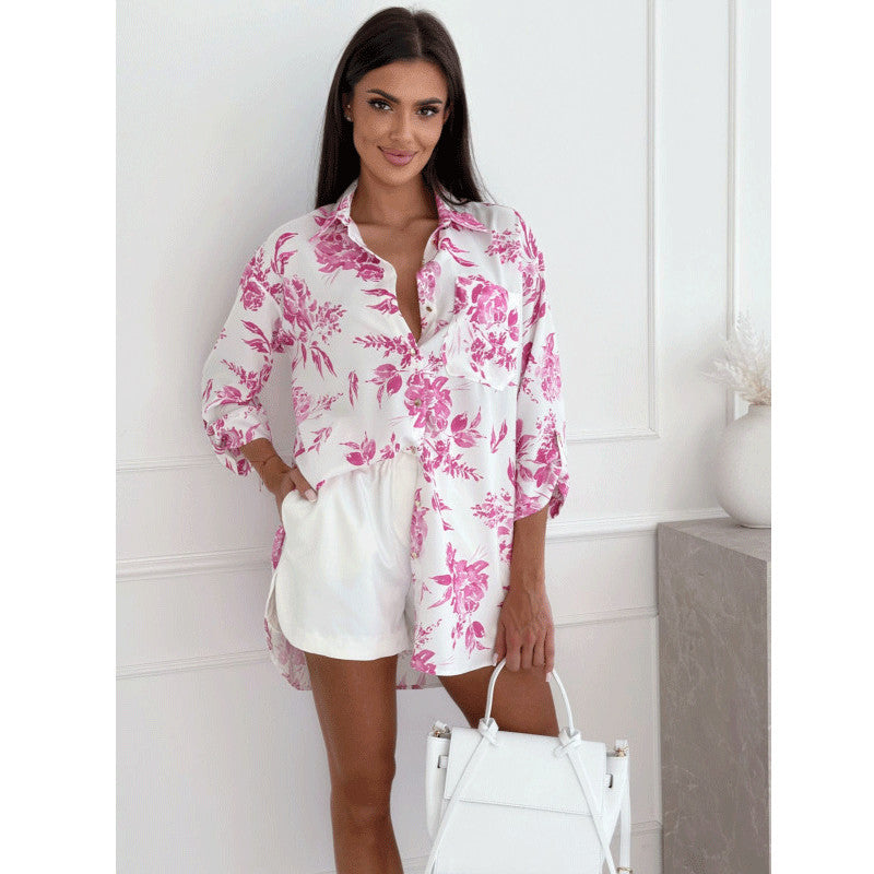 Dame Elegant Silketop med moderne snit Stilla