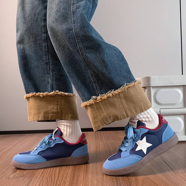 Dame Sneakers i sporty retro-design med polstret indersål Stilla