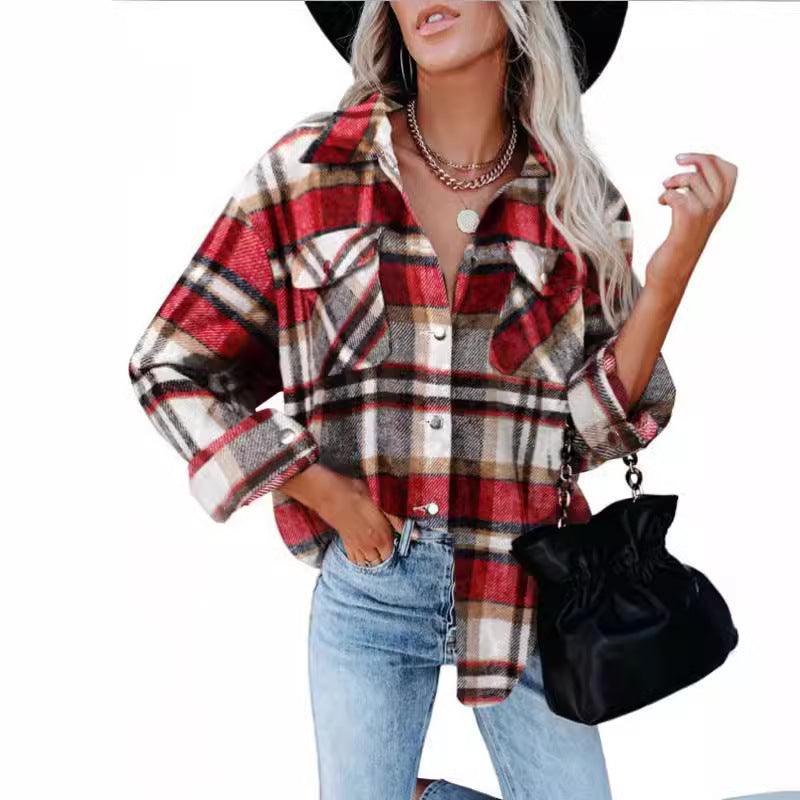 Dame ternet overshirt i komfortabel bomuldsblanding med store klaplommer Stilla
