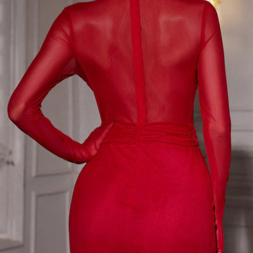 Femme Gennemsigtig Bodycon Kjole Stilla
