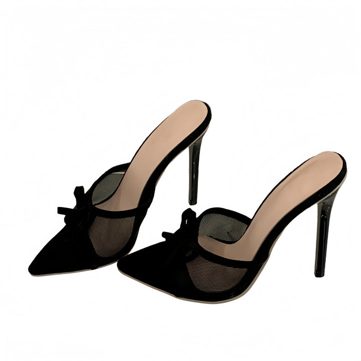 Dame Sling-Pumps med elegant netdesign og legende bånddetalje Stilla