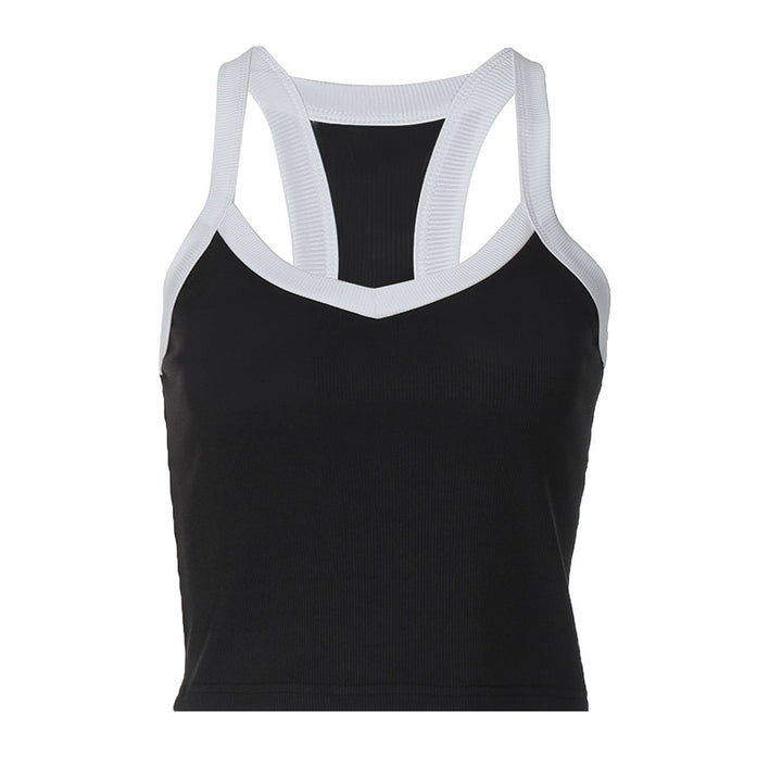 Dame Sports Crop-top med justerbare stropper og åndbart materiale Stilla
