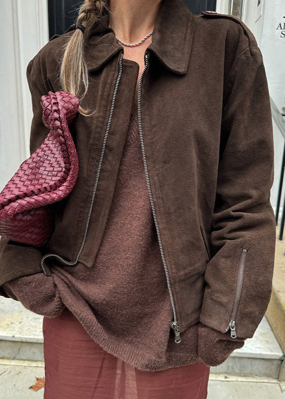 Stilla | Touch Cropped Suede Jakke