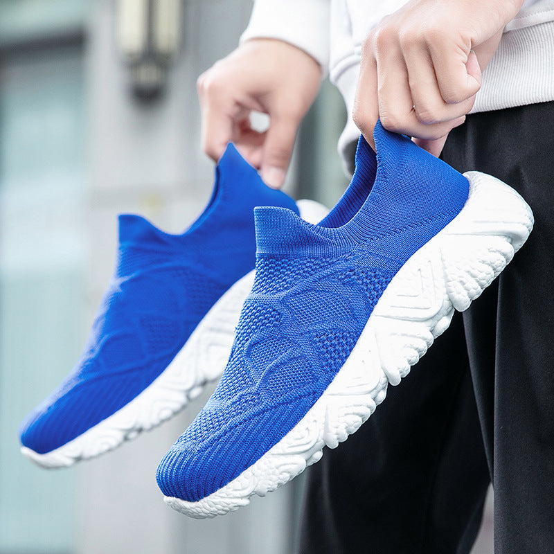 Femme Slip-On Strik-Athletik-Sneaker med åndbart design Stilla