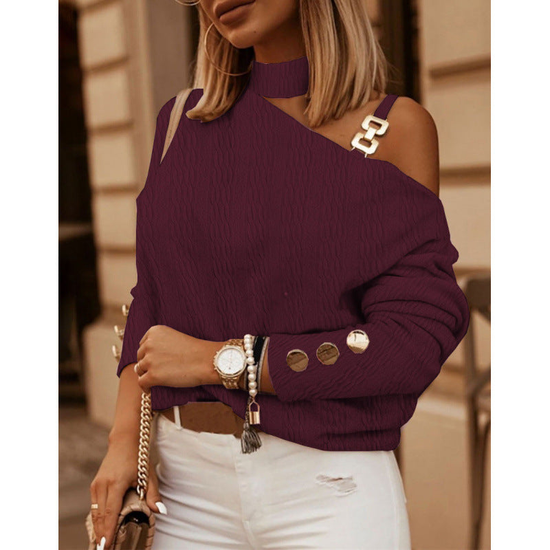 Femme Stilfuld Cut-Out Pullover Stilla