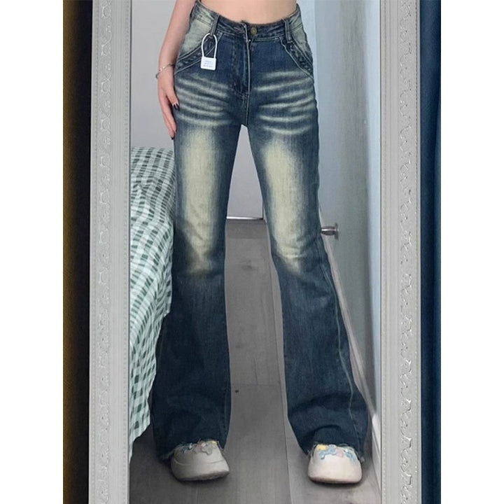 Damer Høj-Taljede Flare Jeans Stilla