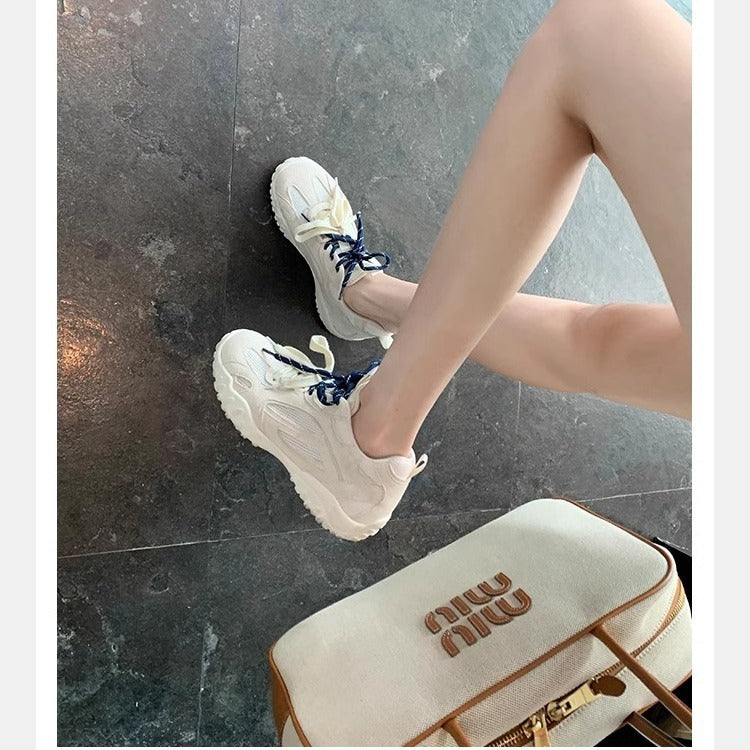 Dame Sporty Sneakers med åndbart overmateriale og skridsikker sål Stilla