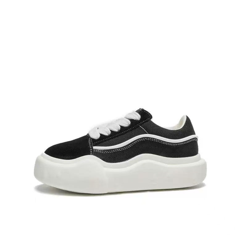 Dame Komfortable Sneakers med tyk Plateau Stilla