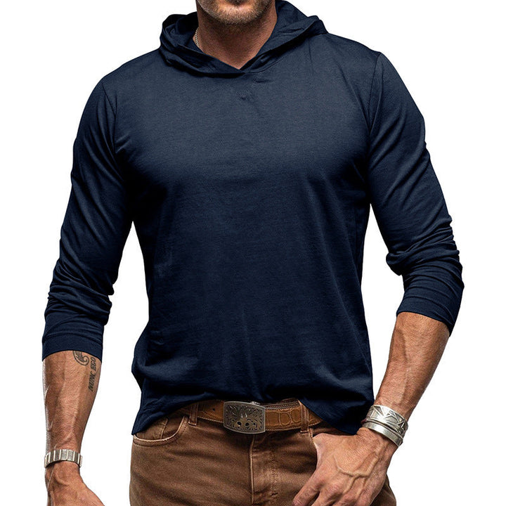 Stilla | Hættepullover Slim Fit Langærmet Let Bomuldsstrik minimalistisk Stil