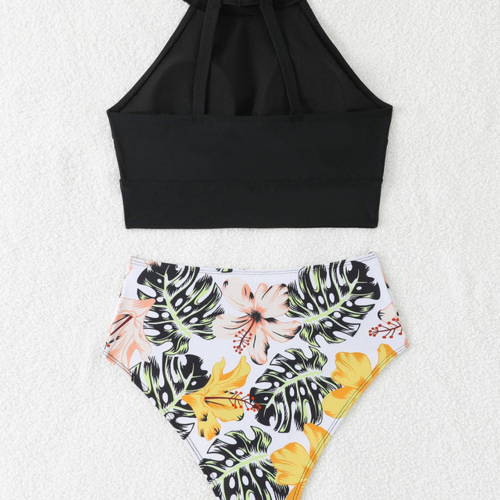 Damer Bikini-sæt med kvalitets crop-top og højt skåret trusser Stilla