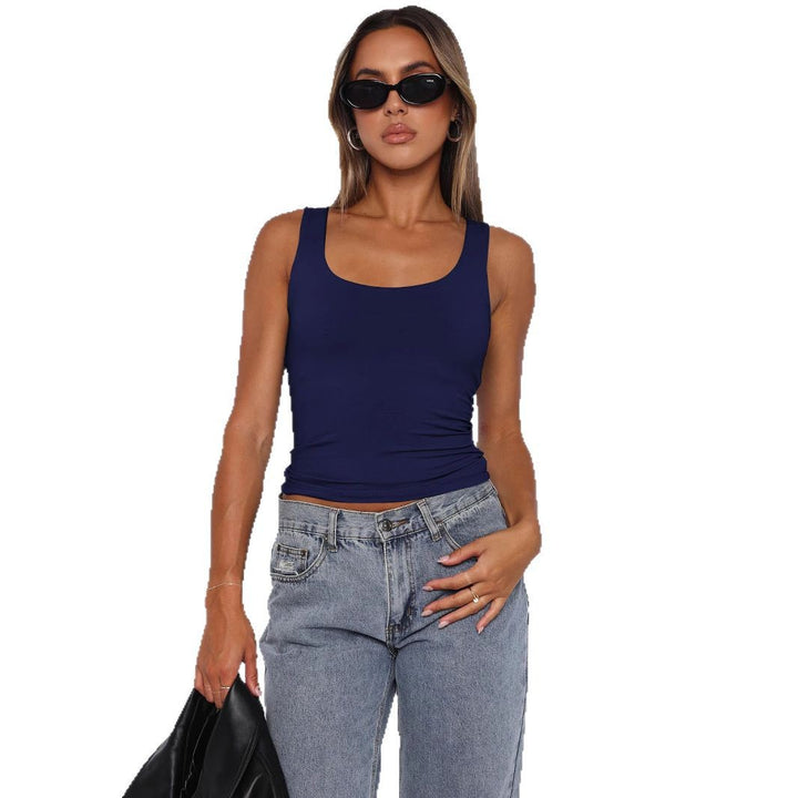 Dame Figurtilpasset Tanktop med firkantet Udsnit Stilla