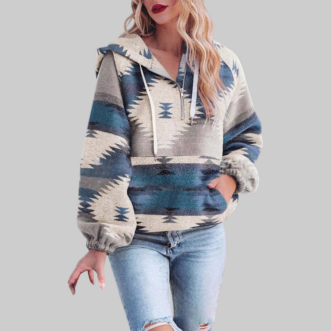 Stilla | Hoodie med Unikt Mønster
