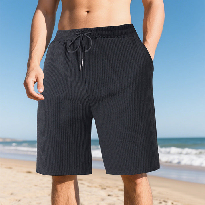 Herrer afslappede strandshorts med elastisk talje og praktiske sidelommer Stilla