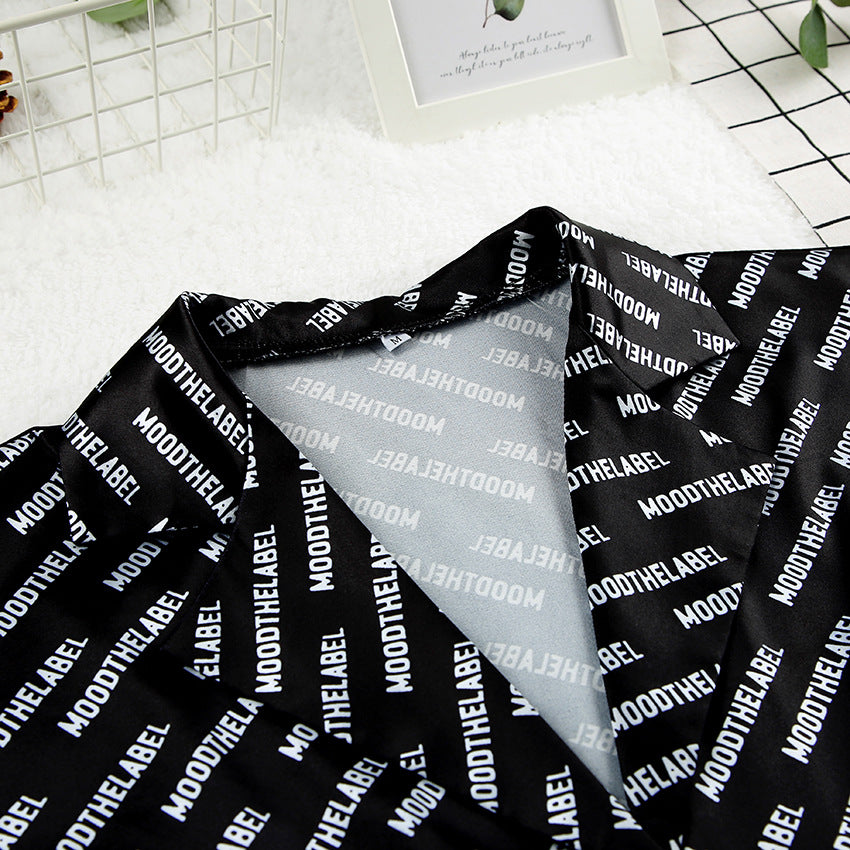 Dame Oversized Bluse skjorte i moderne Allover-print Stilla