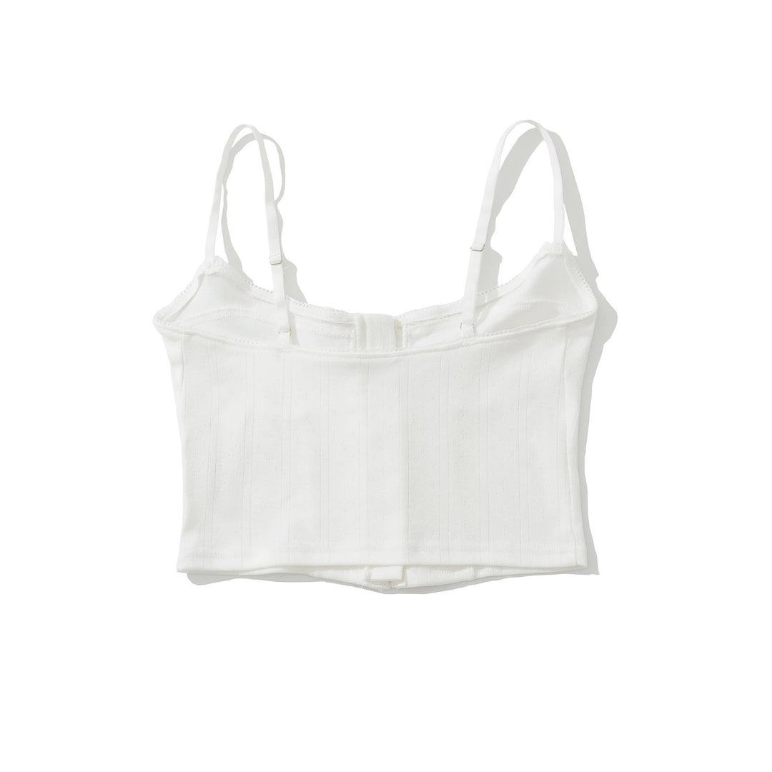 Femme Struktureret Crop Top Stilla 1750152570