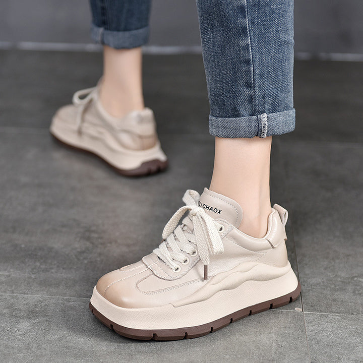 Dame Mode Sneakers med tykk profilsåle og robust overdel Stilla