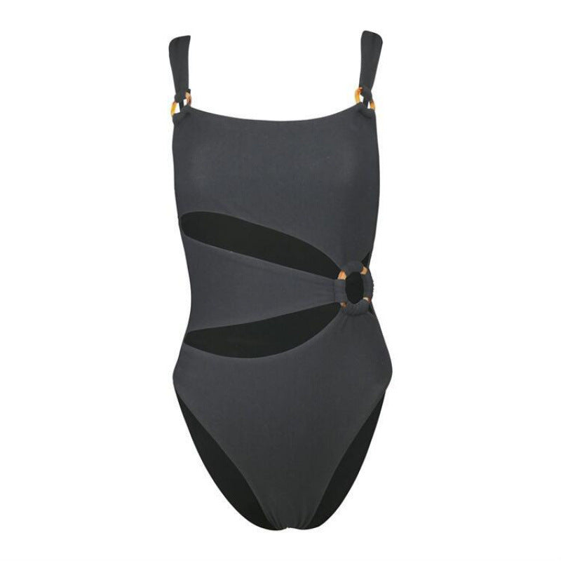 Dame heldragt-badebukser med stilfulde cut-out-detaljer og justerbare stropper Stilla
