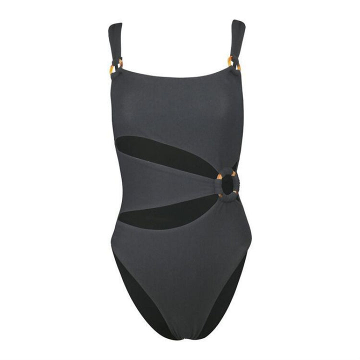 Dame heldragt-badebukser med stilfulde cut-out-detaljer og justerbare stropper Stilla