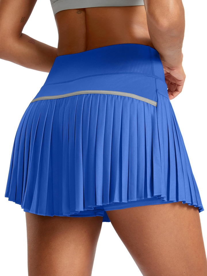 Dame Sporty Plisseret Skirt med integrerede Shorts Skovae