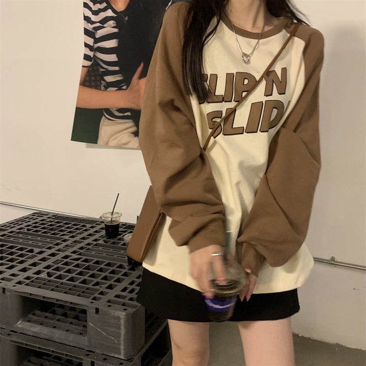 Femme Grafik Raglan Ærme T-Shirt Stilla