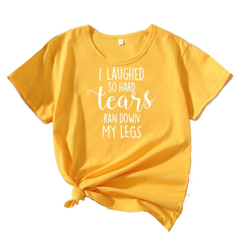 Dame Relaxed Fit Grafik Humor T-shirt Stilla